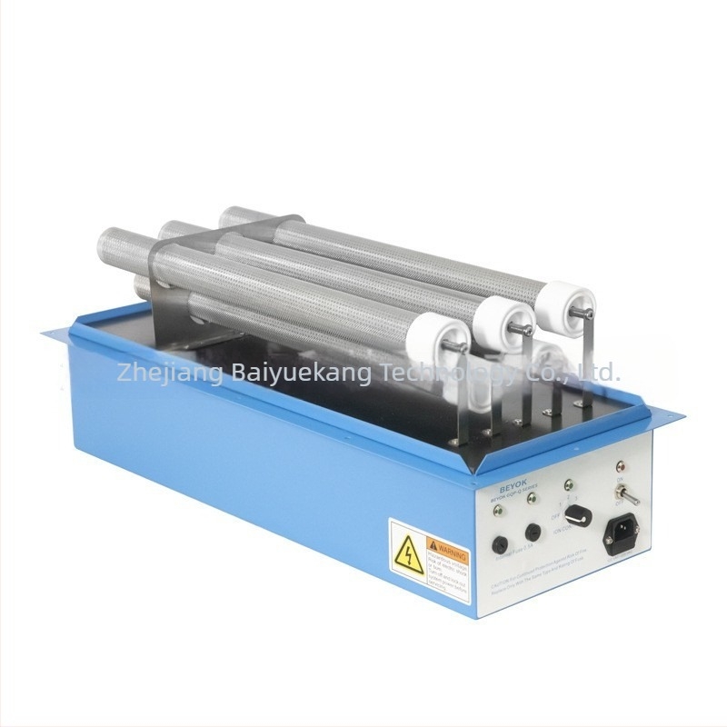 Unitate încorporată de plasmă pentru ventilator în conducte de fabrică alimentară — deodorare, dezinfectare, sterilizare și purificare a aerului; debit de aer 1000 m3/h, zgomot 10 dB, tehnologie corona de înaltă tensiune