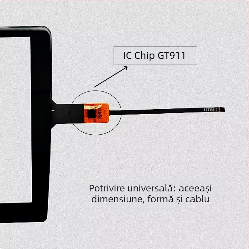 Navigație auto Android cu ecran tactil GT911 — ecran extern universal pentru DVD auto, panou central de control
