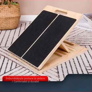 Suport pentru picioare sub birou din lemn masiv, pliabil și personalizabil, stil modern minimalist, model 01