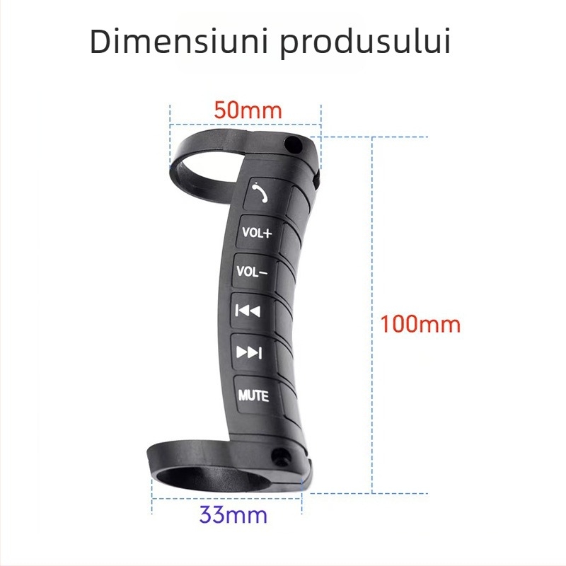 Controler universal pentru butoanele de pe volan, pentru navigație post-instalare, ABS + silicon, Model: Prevenire și Control 1
