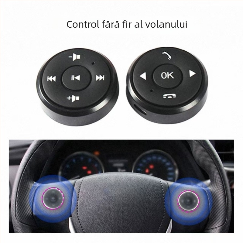 Controler universal pentru butoanele de pe volan, pentru navigație post-instalare, ABS + silicon, Model: Prevenire și Control 1