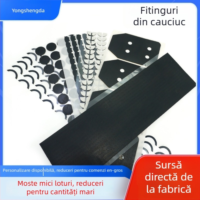 Yongshengda Padă din cauciuc – Absorbție a șocurilor, Antiderapant, Rezistent la uzură, Autoadeziv pentru dispozitive electronice