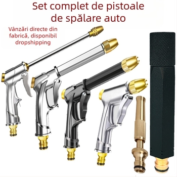 Pistol de spălat cu înaltă presiune pentru mașini, cu placă frontală din aluminiu, pentru uz casnic