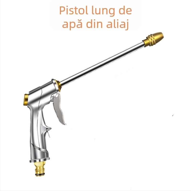 Pistol de spălat cu înaltă presiune pentru mașini, cu placă frontală din aluminiu, pentru uz casnic