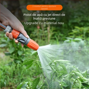 Set pistol de înaltă presiune pentru furtun de grădină – duză reglabilă, pentru curățarea mașinii și udarea florilor