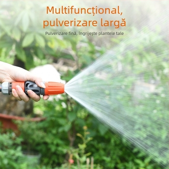 Set pistol de înaltă presiune pentru furtun de grădină – duză reglabilă, pentru curățarea mașinii și udarea florilor