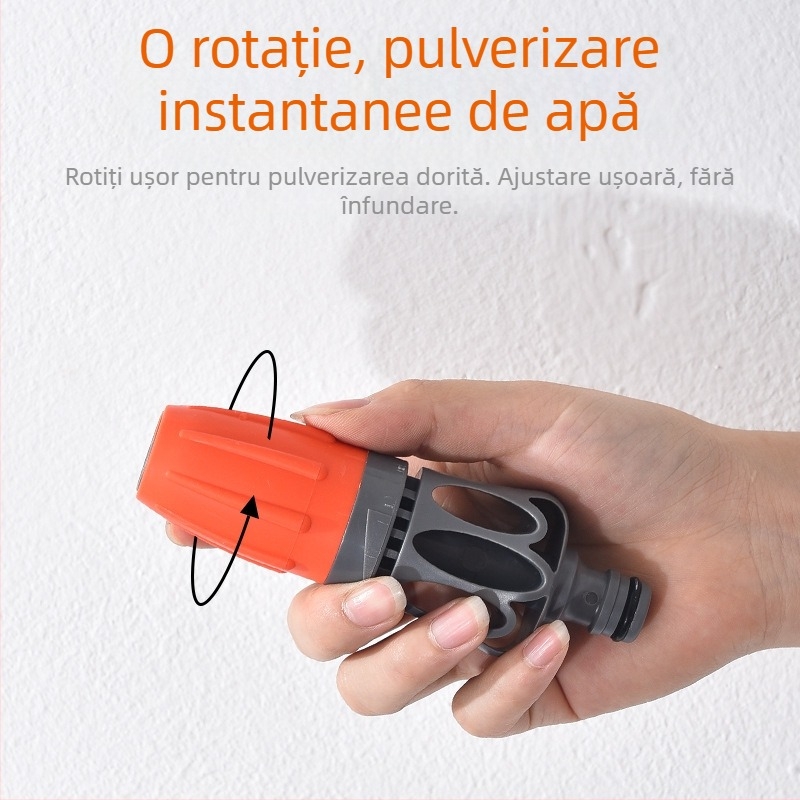 Set pistol de înaltă presiune pentru furtun de grădină – duză reglabilă, pentru curățarea mașinii și udarea florilor