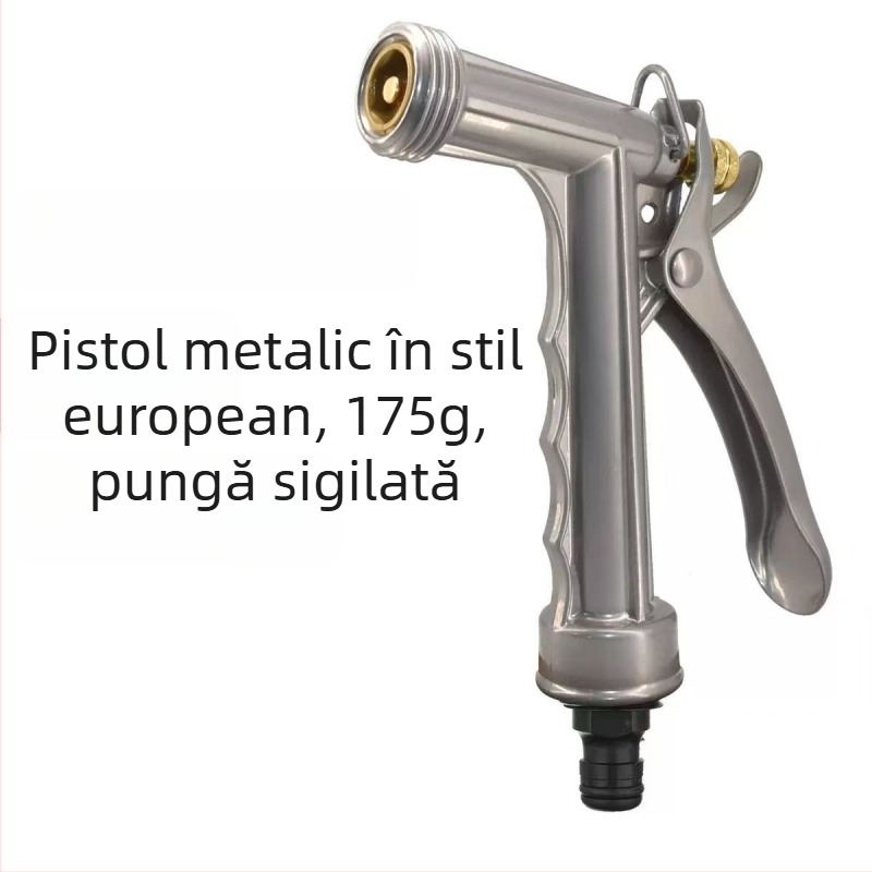 HY pistol de apă din metal, cu presiune înaltă, pentru spălarea mașinilor și udarea grădinii