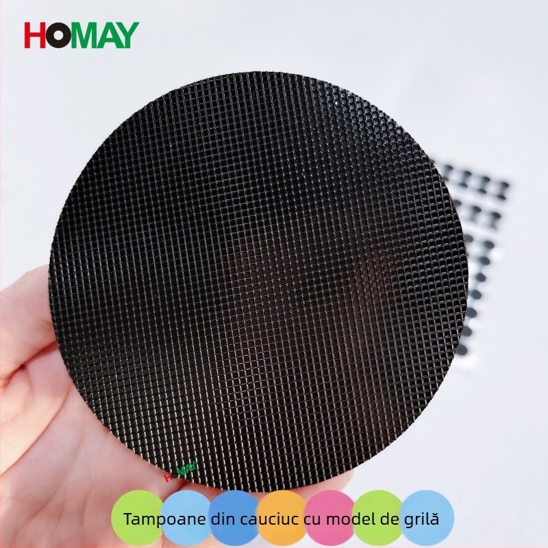 Pad rotund din silicon pentru picioarele mobilierului – anti-alunecare, amortizare, grosime personalizabilă