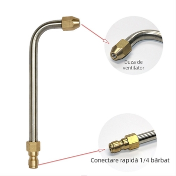 Pistol de înaltă presiune cu tijă extensibilă din oțel inoxidabil — Carpenter Peak, 30°, 5000 psi, pentru spălarea mașinilor