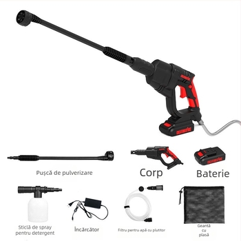 CREATIONSPACE CSP0101A Pistol de înaltă presiune cu baterie li-ion pentru spălarea mașinilor acasă