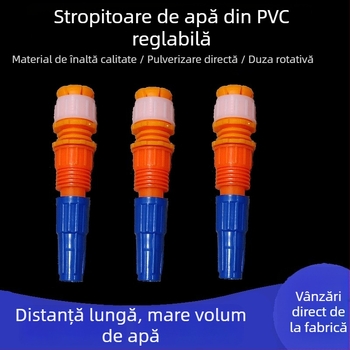 Duză pentru furtun de grădină – corp din plastic, cap din plastic tehnic, modele 16/20/25, presiune generală a apei, rază de stropire 3