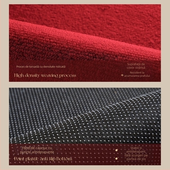 Covoraș de intrare - model cal, dreptunghiular, fibre poliester, lavabil, stil chinezesc clasic