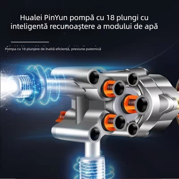 Mașină de spălat cu presiune înaltă, baterie Li-ion, pentru uz casnic, 1800W, 220V, furtun 6–10 m, capacitate până la 16 L, duză de curățare auto