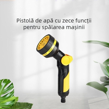 Pistol de udare pentru grădină, 10 funcții, pentru udare și spălare auto