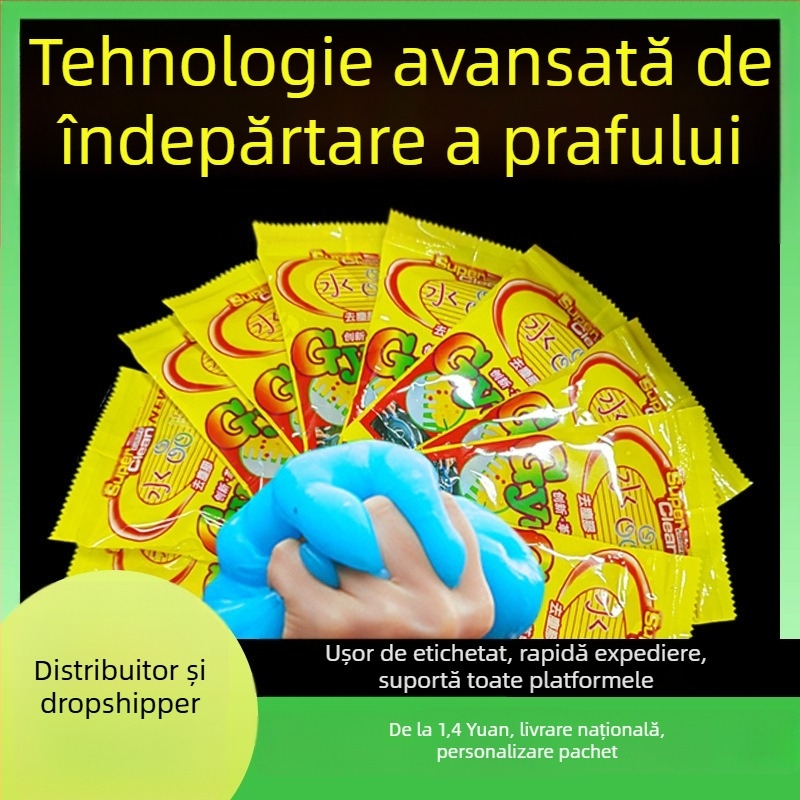Pastă de curățare multifuncțională pentru casă și mașină, curățare a tastaturii și eliminare praf (Greutate: 0.07 kg; Brand: Altă; Zone principale de vânzare: Japonia și Coreea de Sud)