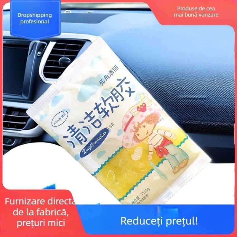 Jianyan Pastă Cristal de Curățare – pastă de curățare pe bază de cauciuc, 80 g, pentru laptop, telefon și calculator