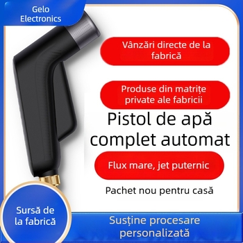 Pistol de spălat auto portabil, cap rotativ, jeturi cu mai multe moduri, corp din aliaj de aluminiu
