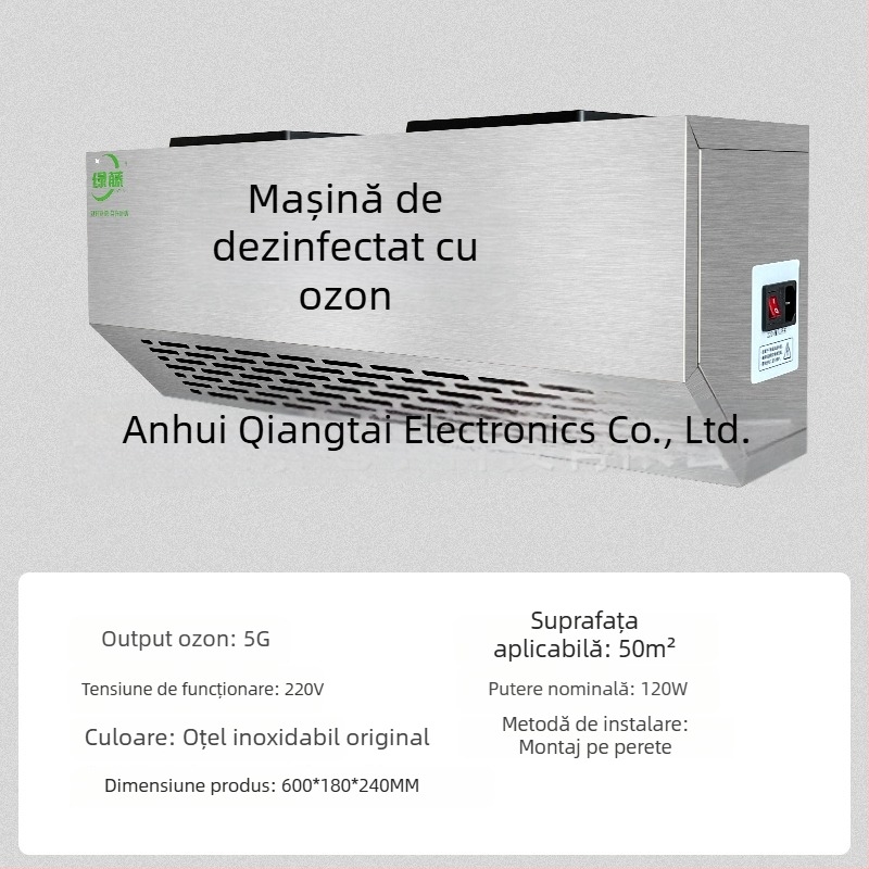 Dispozitiv montat pe perete pentru dezinfectare cu ozon - eliminarea mirosurilor, purificarea aerului și dezinfectarea (tehnologie cu ozon)
