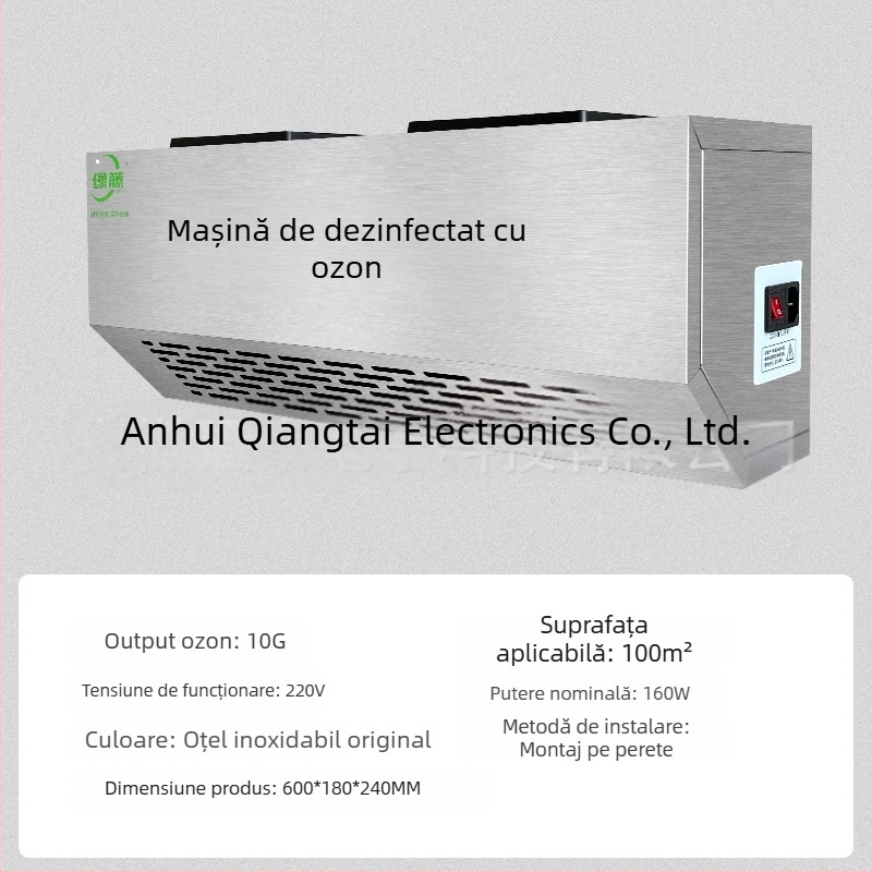 Dispozitiv montat pe perete pentru dezinfectare cu ozon - eliminarea mirosurilor, purificarea aerului și dezinfectarea (tehnologie cu ozon)