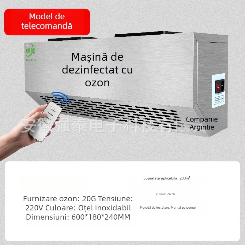 Dispozitiv montat pe perete pentru dezinfectare cu ozon - eliminarea mirosurilor, purificarea aerului și dezinfectarea (tehnologie cu ozon)