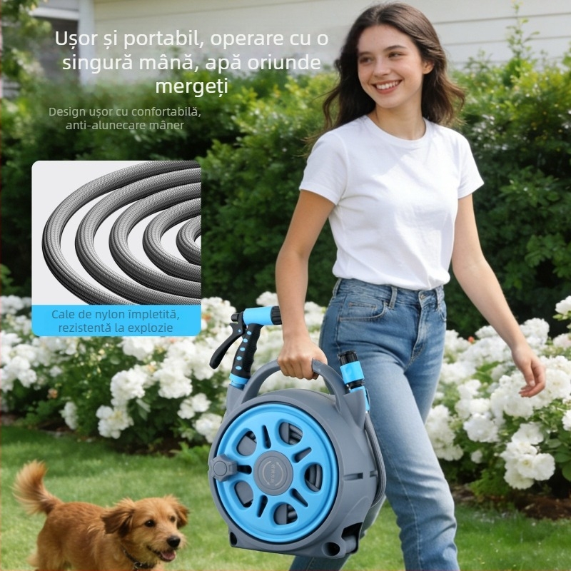 Duza pentru furtun de grădină Tianwang Guard – corp din nylon, conectare ABS, duză ABS, pulverizare în coloană, presiune maximă 5