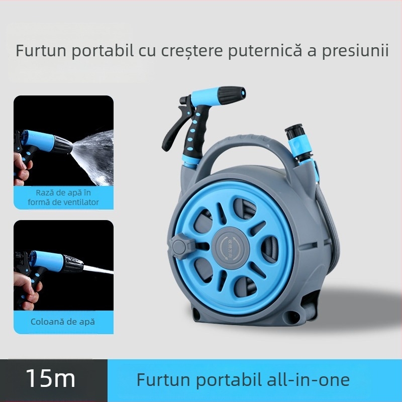 Duza pentru furtun de grădină Tianwang Guard – corp din nylon, conectare ABS, duză ABS, pulverizare în coloană, presiune maximă 5