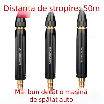 Pistol de Spălat Mașini pentru Uz Casnic — Tip Pagoda, Corp ABS, Duza Reglabilă, Presiune Maximă 10, Temperatură Apă Intrare 20