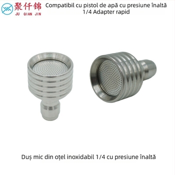 Pistolă de spălat cu presiune înaltă pentru mașini, 1/4 Quick-Connect, oțel inoxidabil — corp pistol, cuplaj și duză din oțel inox, presiune maximă 250