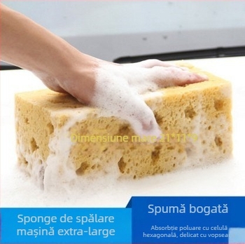 Burete pentru spălarea mașinii, structură cu celule fagure, material poliester poros