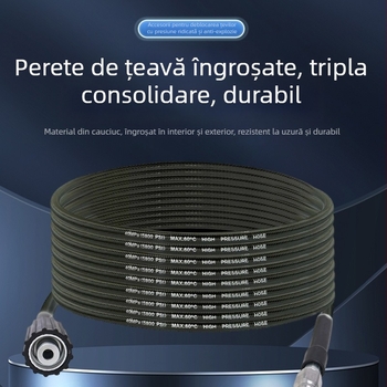 Deblocare țevi cu presiune înaltă pentru uz casnic – Nylon și oțel inoxidabil, 1,0 kg, interfață din aliaj de zinc, duză din aliaj de aluminiu