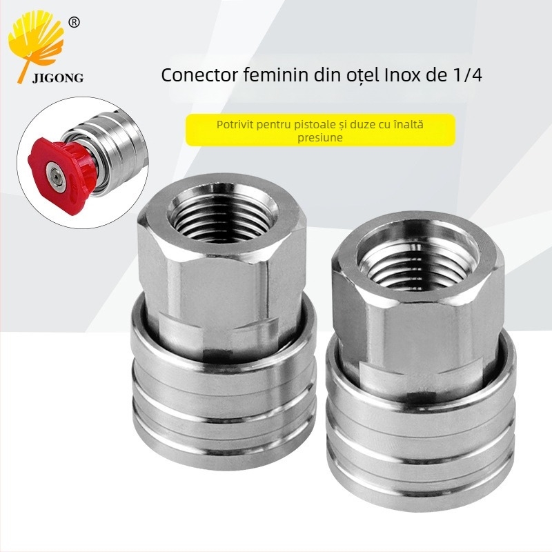 Pistol de spălat cu presiune înaltă pentru mașini – accesorii pentru uz casnic, conector rapid 1/4, marca Record Work