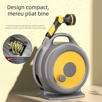 Lexia Unelte de udare pentru grădină — Pistol de apă multifuncțional pentru udarea florilor, spălarea mașinilor și legumelor, cu spațiu de depozitare