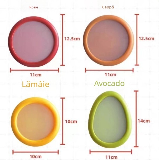 Cutie rotundă din plastic pentru păstrarea prospețimii, capac sub 300 ml, menține fructele și legumele proaspete, vas de bucătărie cu un singur strat