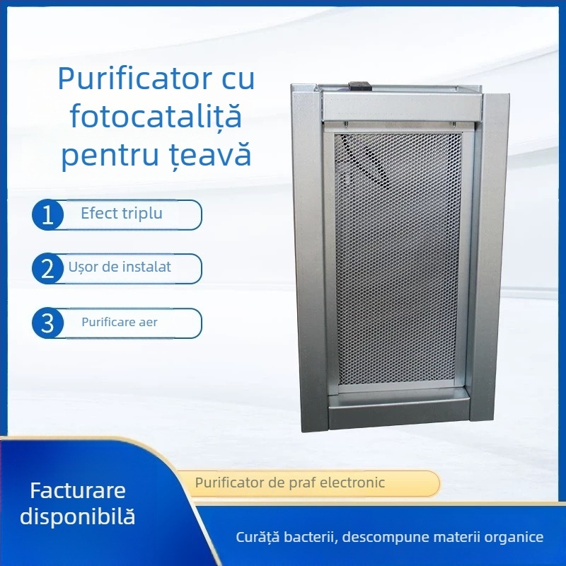 Purificator de aer: purificator catalitic de tip tubular, tehnologie cu corona de înaltă tensiune