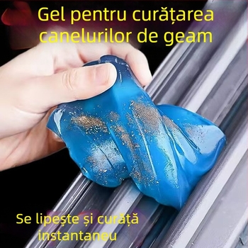 Instrument de curățare a spațiilor dintre ferestre și geamuri | Gel moale pentru curățare | Îndepărtează noroiul și praful din canelurile ferestrelor și din interiorul mașinii
