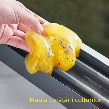 Instrument de curățare a spațiilor dintre ferestre și geamuri | Gel moale pentru curățare | Îndepărtează noroiul și praful din canelurile ferestrelor și din interiorul mașinii
