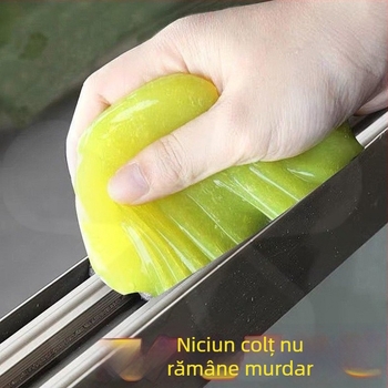 Instrument de curățare a spațiilor dintre ferestre și geamuri | Gel moale pentru curățare | Îndepărtează noroiul și praful din canelurile ferestrelor și din interiorul mașinii