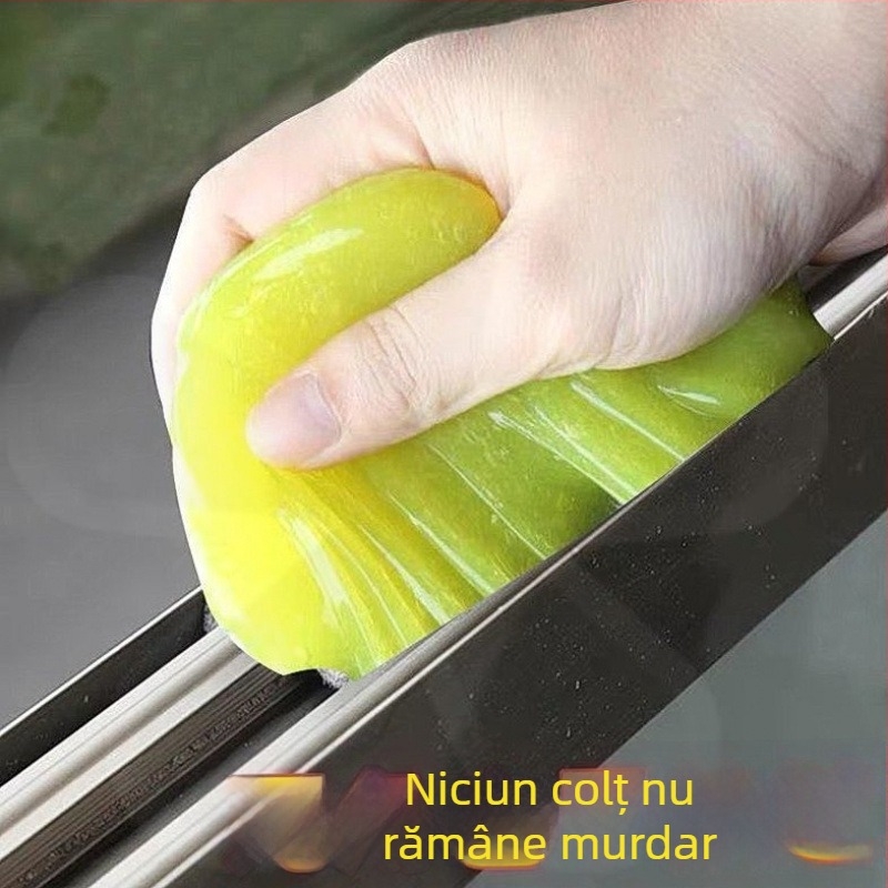 Instrument de curățare a spațiilor dintre ferestre și geamuri | Gel moale pentru curățare | Îndepărtează noroiul și praful din canelurile ferestrelor și din interiorul mașinii