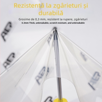 Folie protectoare pentru mânerul ușii automobilului, textură piele de rinocer, TPH