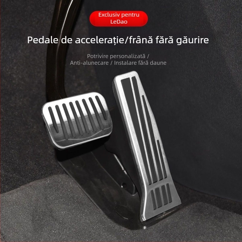 Suport pentru pedale din aliaj de aluminiu pentru L90/L60 – accesorii de decor interior antiderapante pentru transmisie automată