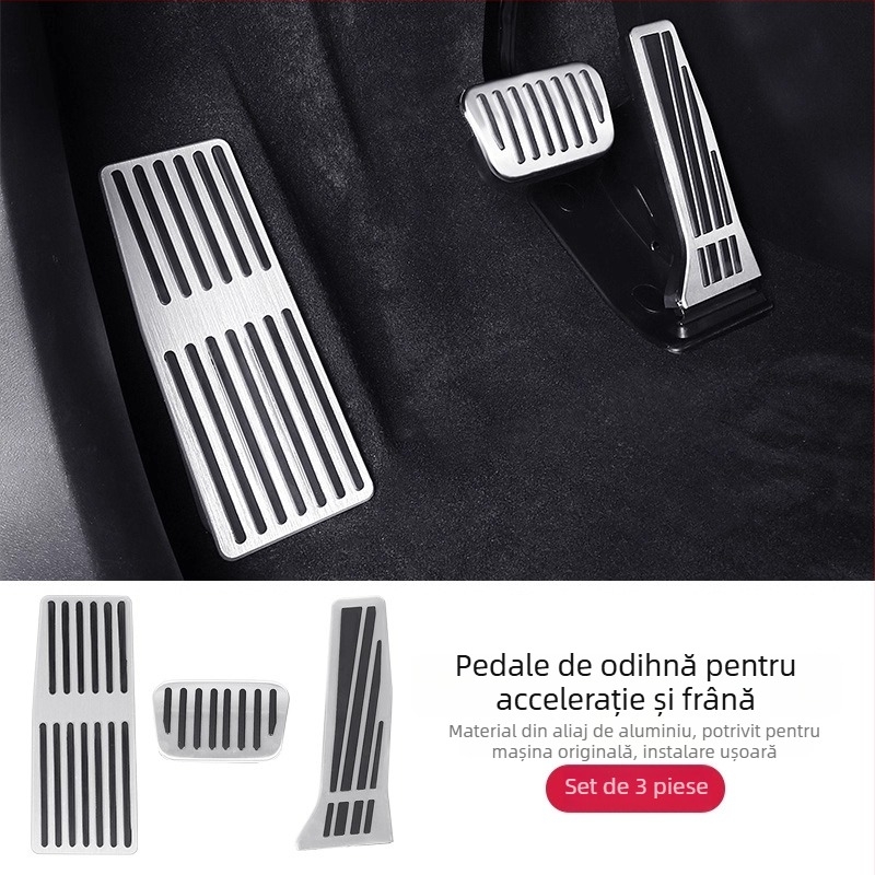 Suport pentru pedale din aliaj de aluminiu pentru L90/L60 – accesorii de decor interior antiderapante pentru transmisie automată