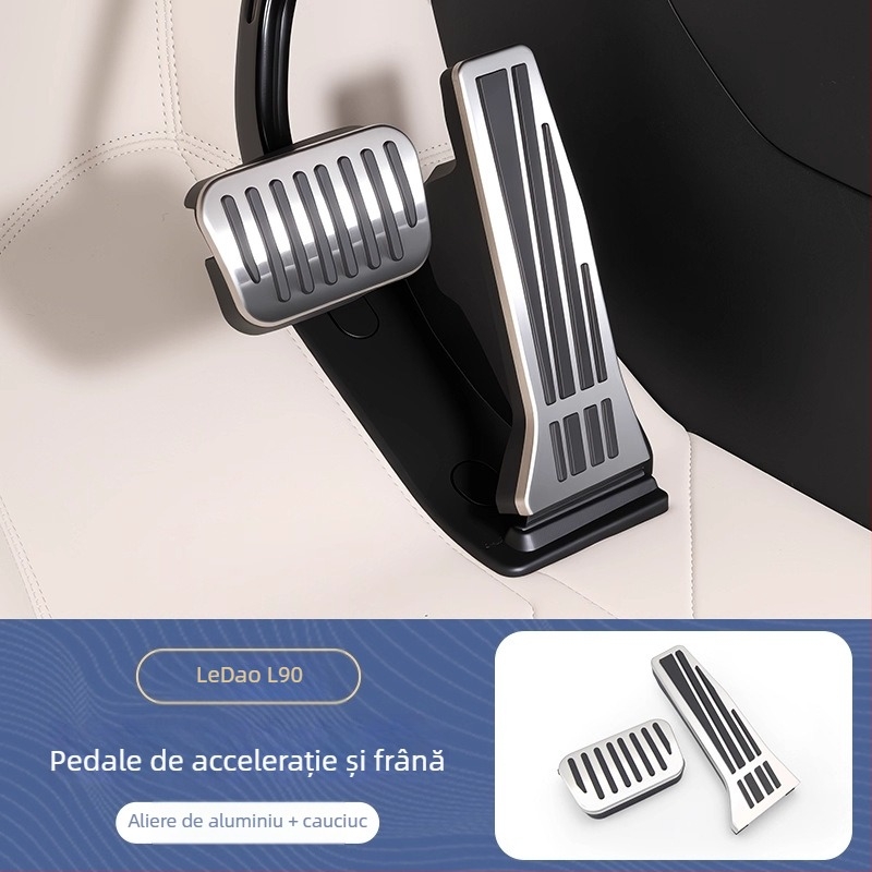 Suport pentru pedale din aliaj de aluminiu pentru L90/L60 – accesorii de decor interior antiderapante pentru transmisie automată