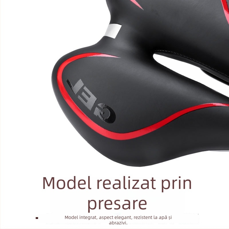 Șa de bicicletă din silicon moale pentru biciclete de munte, cu cavitate, pernă îngroșată