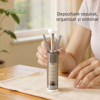 Kit portabil de cusut (stil de buzunar) — cutie de cusut cu 360 bucăți, 35 g, materiale PC/ABS/otel carbon, personalizare disponibilă