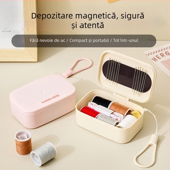 Kit portabil de cusut din ABS, set de 140 piese, dimensiune de buzunar, stil simplu