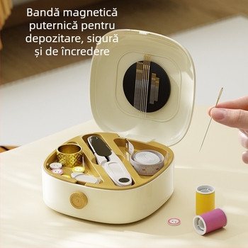 Cutie de cusut portabilă, stil buzunar, plastic, serie kit de cusut, design simplu