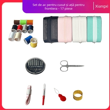 Cutie portabilă de cusut din plastic, set de 100 bucăți, greutate 0,15 kg, design simplu, procesare personalizabilă