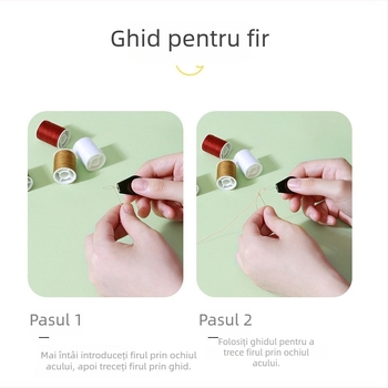 Cutie portabilă de cusut, trusă de cusut din plastic — stil pastoral și japonez
