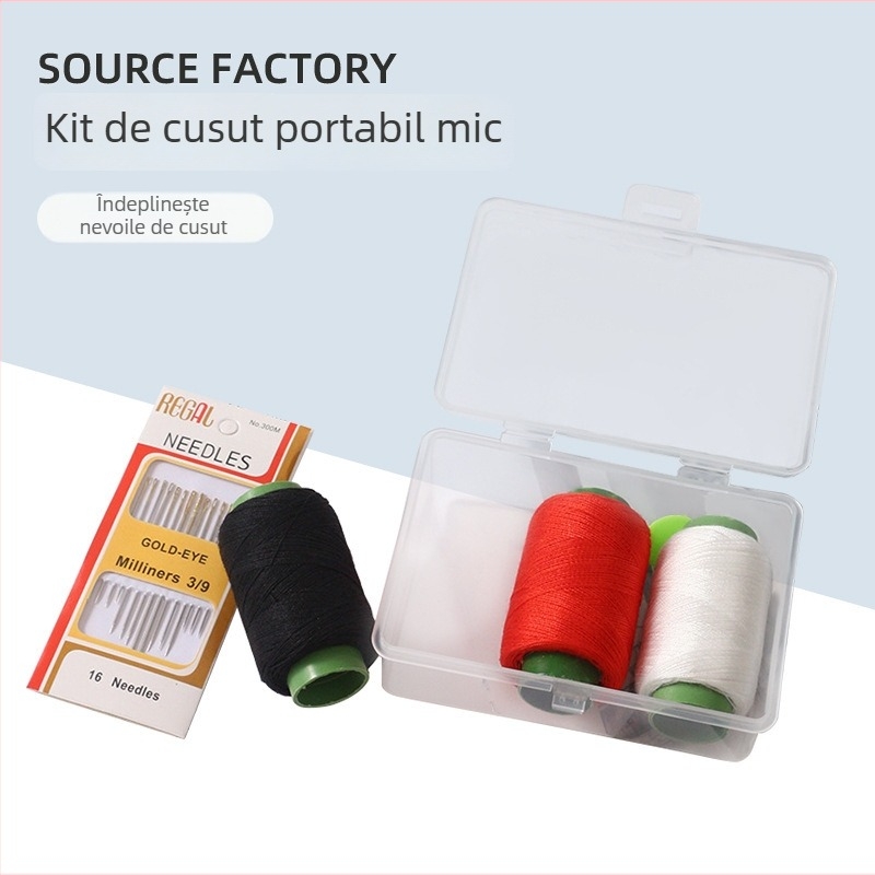 Cutie de cusut portabilă, stil buzunar; material: oțel inoxidabil; serie: kit de cusut; stil: japonez, simplu; greutate: 65 g